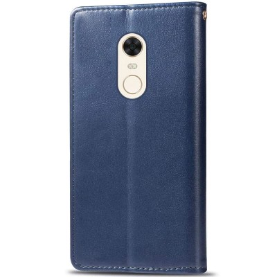 Шкіряний чохол книжка GETMAN Gallant (PU) для Xiaomi Redmi 5 Plus / Redmi Note 5 (Single Camera) Синій