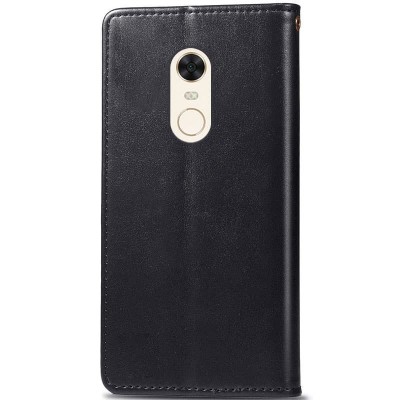 Шкіряний чохол книжка GETMAN Gallant (PU) для Xiaomi Redmi 5 Plus / Redmi Note 5 (Single Camera) Чорний Шкіряний чохол книжка GETMAN Gallant (PU) для Xiaomi Redmi 5 Plus / Redmi Note 5 (Single Camera) Чорний
