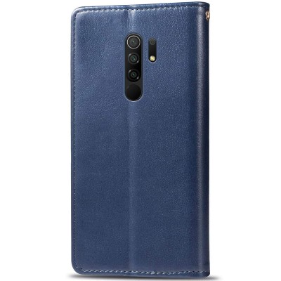 Шкіряний чохол книжка GETMAN Gallant (PU) для Xiaomi Redmi 9 Синій