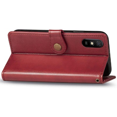 Шкіряний чохол книжка GETMAN Gallant (PU) для Xiaomi Redmi 9A Червоний