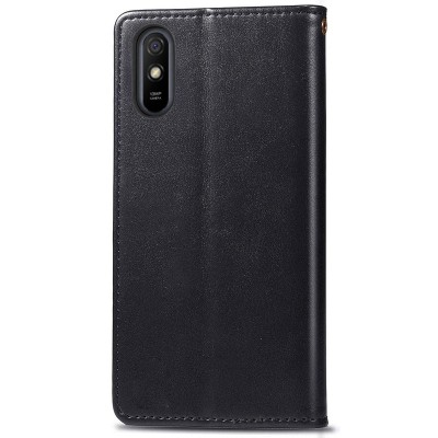 Шкіряний чохол книжка GETMAN Gallant (PU) для Xiaomi Redmi 9A Чорний
