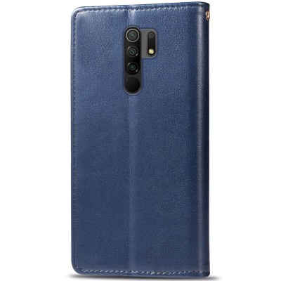 Шкіряний чохол книжка GETMAN Gallant (PU) для Xiaomi Redmi Note 8 Pro Синій