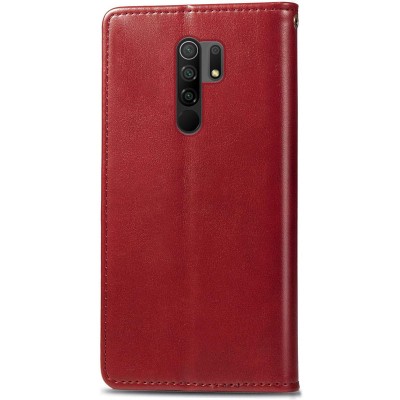 Шкіряний чохол книжка GETMAN Gallant (PU) для Xiaomi Redmi Note 8 Pro Червоний