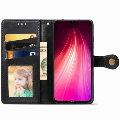 Шкіряний чохол книжка GETMAN Gallant (PU) для Xiaomi Redmi Note 8T Чорний