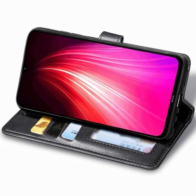 Шкіряний чохол книжка GETMAN Gallant (PU) для Xiaomi Redmi Note 8T Чорний