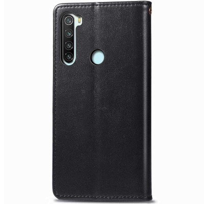 Шкіряний чохол книжка GETMAN Gallant (PU) для Xiaomi Redmi Note 8T Чорний