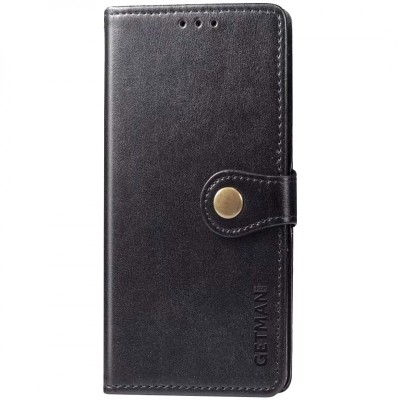 Шкіряний чохол книжка GETMAN Gallant (PU) для Xiaomi Redmi Note 9 / Redmi 10X Чорний