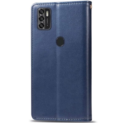 Шкіряний чохол книжка GETMAN Gallant (PU) для ZTE Blade A7s (2020) Синій