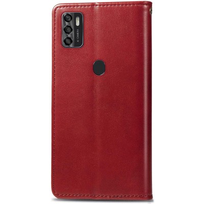 Шкіряний чохол книжка GETMAN Gallant (PU) для ZTE Blade A7s (2020) Червоний