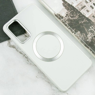 TPU чохол Bonbon Metal Style with MagSafe для Samsung Galaxy A25 5G Білий / White
