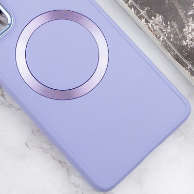 TPU чохол Bonbon Metal Style with MagSafe для Samsung Galaxy A25 5G Бузковий / Dasheen