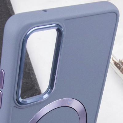 TPU чохол Bonbon Metal Style with MagSafe для Samsung Galaxy A25 5G Сірий / Lavender TPU чохол Bonbon Metal Style with MagSafe для Samsung Galaxy A25 5G Сірий / Lavender