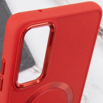 TPU чохол Bonbon Metal Style with MagSafe для Samsung Galaxy S20 FE Червоний / Red