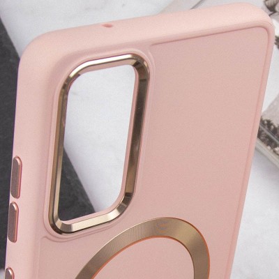 TPU чохол Bonbon Metal Style with MagSafe для Samsung Galaxy S21 FE Рожевий / Light Pink TPU чохол Bonbon Metal Style with MagSafe для Samsung Galaxy S21 FE Рожевий / Light Pink