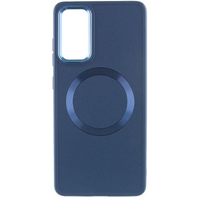 TPU чохол Bonbon Metal Style with MagSafe для Samsung Galaxy S21 FE Синій / Cosmos Blue TPU чохол Bonbon Metal Style with MagSafe для Samsung Galaxy S21 FE Синій / Cosmos Blue