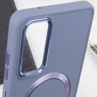 TPU чохол Bonbon Metal Style with MagSafe для Samsung Galaxy S21 FE Сірий / Lavender TPU чохол Bonbon Metal Style with MagSafe для Samsung Galaxy S21 FE Сірий / Lavender