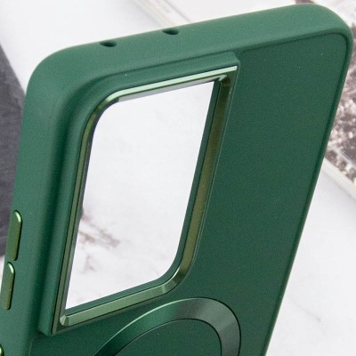 TPU чохол Bonbon Metal Style with MagSafe для Samsung Galaxy S21 Ultra Зелений / Army Green TPU чохол Bonbon Metal Style with MagSafe для Samsung Galaxy S21 Ultra Зелений / Army Green