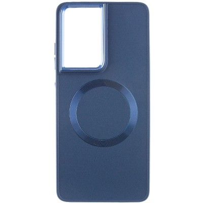 TPU чохол Bonbon Metal Style with MagSafe для Samsung Galaxy S21 Ultra Синій / Cosmos Blue TPU чохол Bonbon Metal Style with MagSafe для Samsung Galaxy S21 Ultra Синій / Cosmos Blue