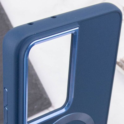 TPU чохол Bonbon Metal Style with MagSafe для Samsung Galaxy S21 Ultra Синій / Cosmos Blue TPU чохол Bonbon Metal Style with MagSafe для Samsung Galaxy S21 Ultra Синій / Cosmos Blue
