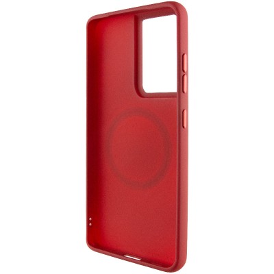TPU чохол Bonbon Metal Style with MagSafe для Samsung Galaxy S21 Ultra Червоний / Red TPU чохол Bonbon Metal Style with MagSafe для Samsung Galaxy S21 Ultra Червоний / Red