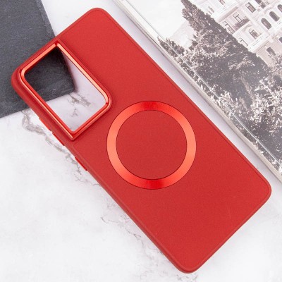 TPU чохол Bonbon Metal Style with MagSafe для Samsung Galaxy S21 Ultra Червоний / Red TPU чохол Bonbon Metal Style with MagSafe для Samsung Galaxy S21 Ultra Червоний / Red