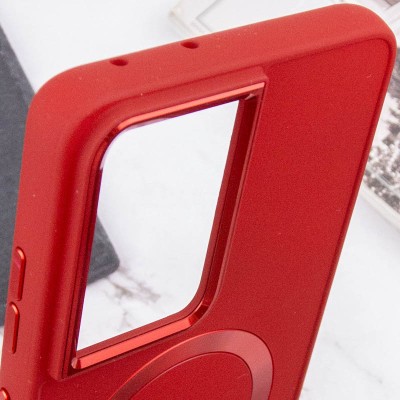 TPU чохол Bonbon Metal Style with MagSafe для Samsung Galaxy S21 Ultra Червоний / Red TPU чохол Bonbon Metal Style with MagSafe для Samsung Galaxy S21 Ultra Червоний / Red