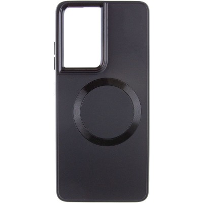 TPU чохол Bonbon Metal Style with MagSafe для Samsung Galaxy S21 Ultra Чорний / Black TPU чохол Bonbon Metal Style with MagSafe для Samsung Galaxy S21 Ultra Чорний / Black