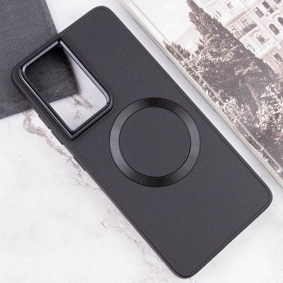 TPU чохол Bonbon Metal Style with MagSafe для Samsung Galaxy S21 Ultra Чорний / Black TPU чохол Bonbon Metal Style with MagSafe для Samsung Galaxy S21 Ultra Чорний / Black