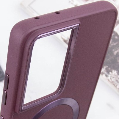 TPU чохол Bonbon Metal Style with MagSafe для Samsung Galaxy S22 Ultra Бордовий / Plum TPU чохол Bonbon Metal Style with MagSafe для Samsung Galaxy S22 Ultra Бордовий / Plum
