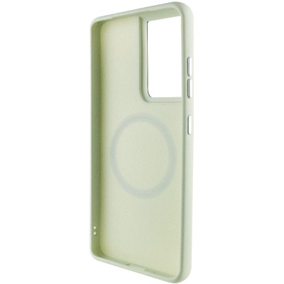 TPU чохол Bonbon Metal Style with MagSafe для Samsung Galaxy S23 Ultra Білий / White