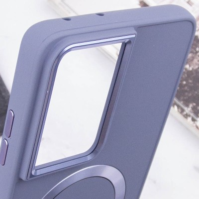 TPU чохол Bonbon Metal Style with MagSafe для Samsung Galaxy S23 Ultra Сірий / Lavender