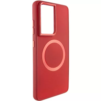 TPU чохол Bonbon Metal Style with MagSafe для Samsung Galaxy S23 Ultra Червоний / Red
