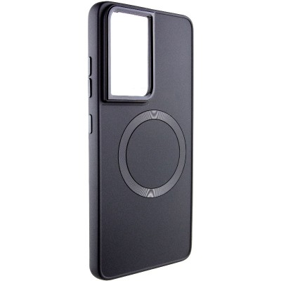 TPU чохол Bonbon Metal Style with MagSafe для Samsung Galaxy S23 Ultra Чорний / Black