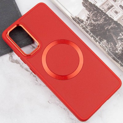 TPU чохол Bonbon Metal Style with MagSafe для Samsung Galaxy S23 Червоний / Red TPU чохол Bonbon Metal Style with MagSafe для Samsung Galaxy S23 Червоний / Red
