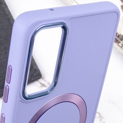 TPU чохол Bonbon Metal Style with MagSafe для Samsung Galaxy S24+ Бузковий / Dasheen TPU чохол Bonbon Metal Style with MagSafe для Samsung Galaxy S24+ Бузковий / Dasheen
