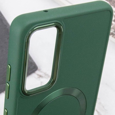 TPU чохол Bonbon Metal Style with MagSafe для Samsung Galaxy S24+ Зелений / Army Green