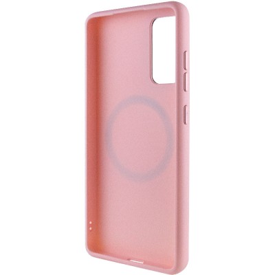 TPU чохол Bonbon Metal Style with MagSafe для Samsung Galaxy S24+ Рожевий / Light Pink