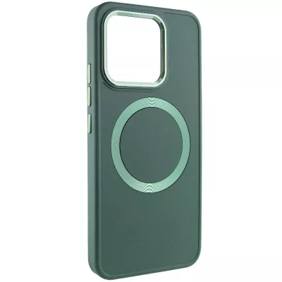 TPU чохол Bonbon Metal Style with MagSafe для Xiaomi 14 Pro Зелений / Army Green