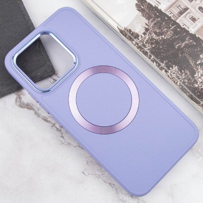TPU чохол Bonbon Metal Style with MagSafe для Xiaomi 14 Бузковий / Dasheen
