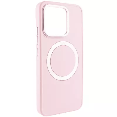 TPU чохол Bonbon Metal Style with MagSafe для Xiaomi 14 Рожевий / Light Pink