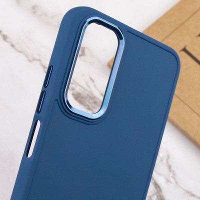 TPU чохол Bonbon Metal Style для Samsung Galaxy A34 5G Синій / Denim Blue