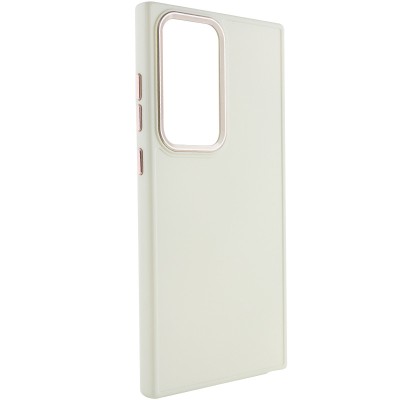 TPU чохол Bonbon Metal Style для Samsung Galaxy S23 Ultra Білий / White