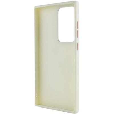 TPU чохол Bonbon Metal Style для Samsung Galaxy S23 Ultra Білий / White
