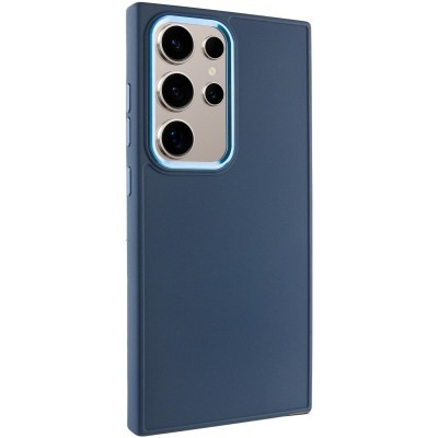 TPU чохол Bonbon Metal Style для Samsung Galaxy S23 Ultra Синій / Cosmos blue