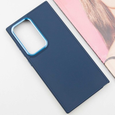 TPU чохол Bonbon Metal Style для Samsung Galaxy S23 Ultra Синій / Cosmos blue