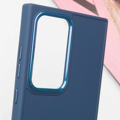 TPU чохол Bonbon Metal Style для Samsung Galaxy S23 Ultra Синій / Cosmos blue