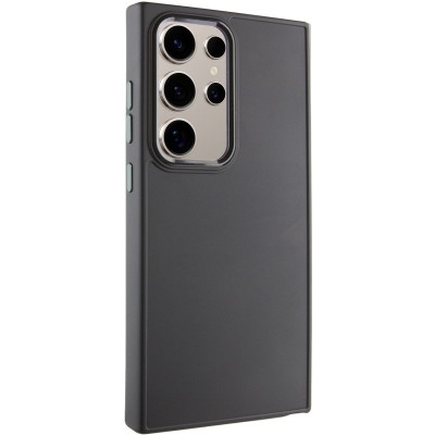 TPU чохол Bonbon Metal Style для Samsung Galaxy S24 Ultra Чорний / Black