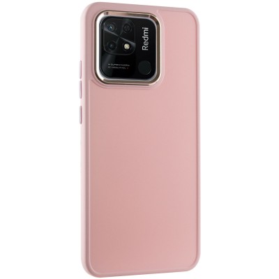 TPU чохол Bonbon Metal Style для Xiaomi Redmi 10C Рожевий / Light pink