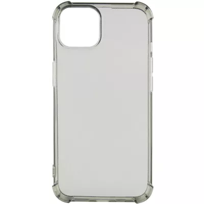 TPU чохол GETMAN Ease logo посилені кути для Apple iPhone 14 (6.1") Сірий (прозорий)