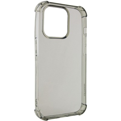 TPU чохол GETMAN Ease logo посилені кути для Apple iPhone 14 Pro Max (6.7") Сірий (прозорий)